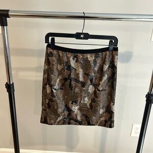 Etcetera camouflage  matte sequin mini